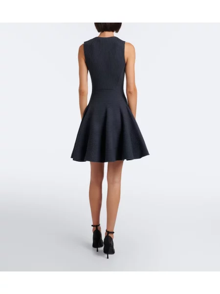 Rochie Alaïa de lână gri