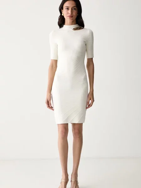 Marciano by Guess rochie cu vâscoză KAEDA bej