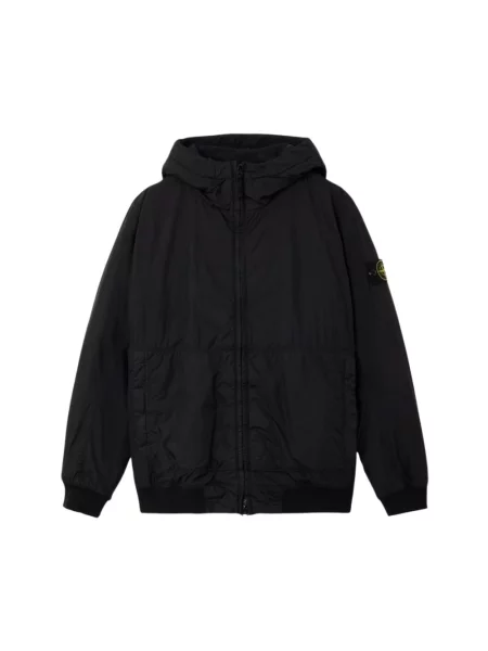 Kurtka bomber Stone Island z kamieniami czarny