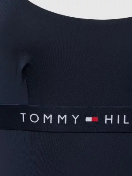 Kostium kąpielowy z detalem z logo model ‘ONE PIECE’ Tommy Hilfiger Underwear granatowy