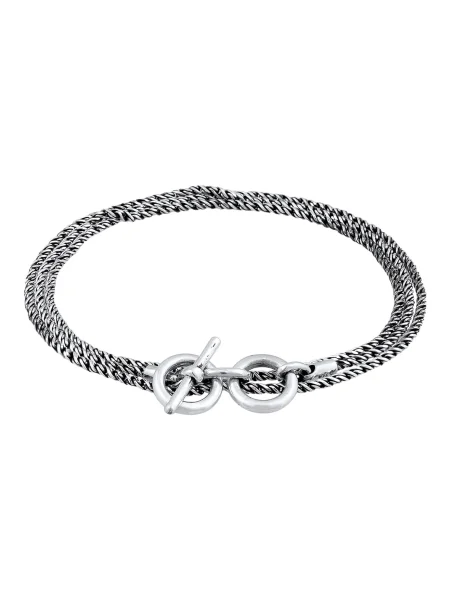 KUZZOI Zapestnica / srebrna siva