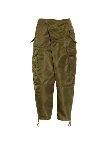 Pantaloni cargo Dsquared2 asimetrice verde