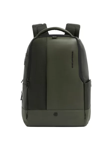 Torba na laptopa Piquadro skórzana zielona