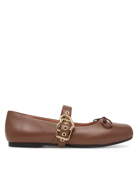 Balerinke LOVE MOSCHINO smeđa