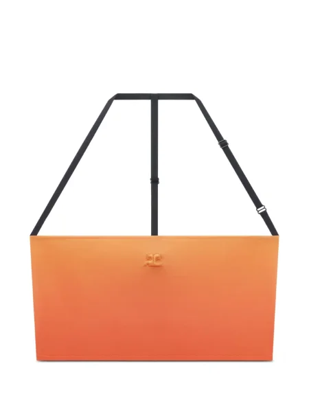 Top Courreges gradientowy pomarańczowy