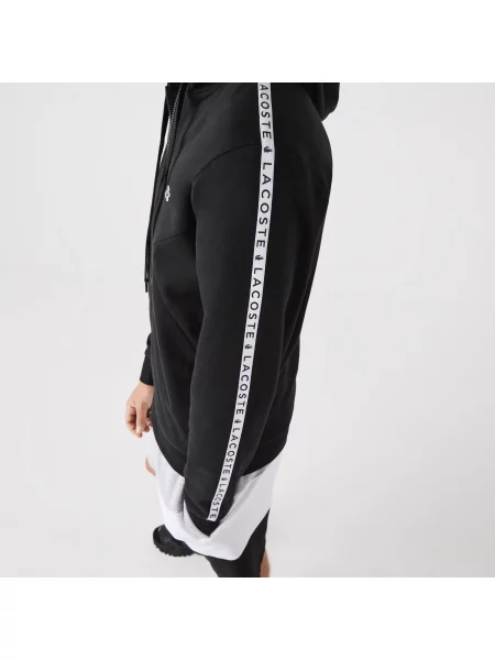 Толстовка на молнии Lacoste черная