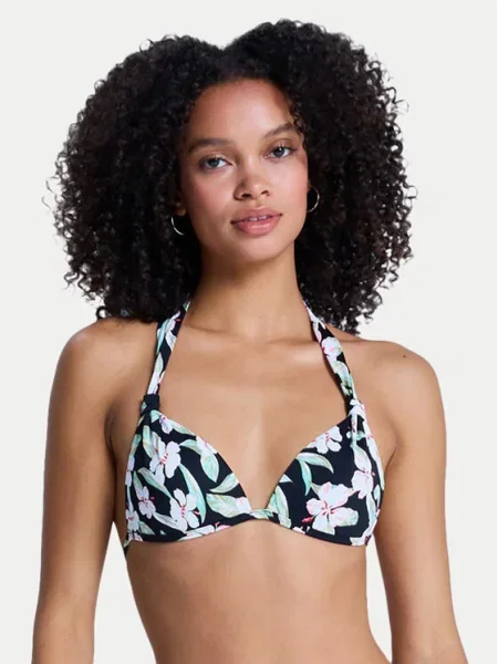 Roxy Bikini partea de sus Printed Essentials negru