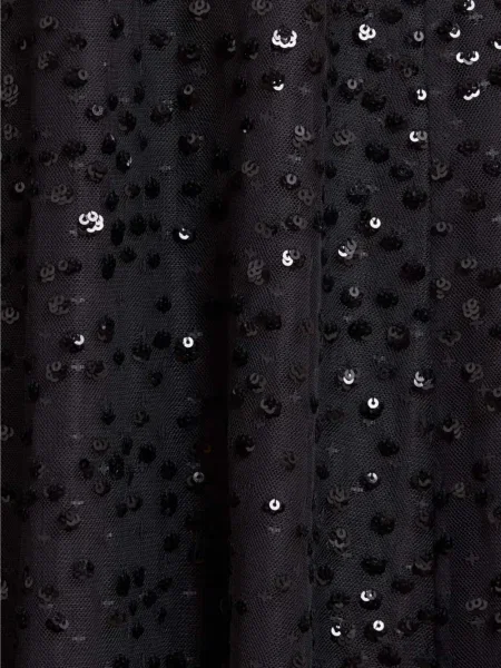 Rochie maxi Needle & Thread cu paiete lungă de costum negru