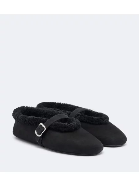 Pantofi cu toc Alaïa din piele de căprioară negru