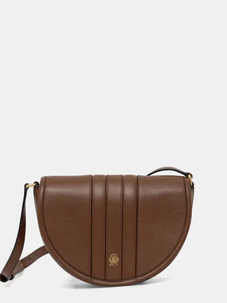 Bally torebka skórzana brązowy