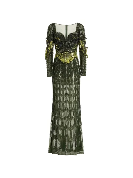 Rochie maxi Elie Saab verde