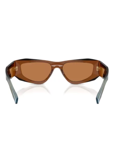 Ochelari de soare Prada Eyewear cu imprimeu geometric maro