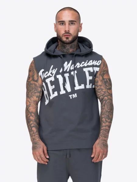 Benlee Tricou funcțional Warwick gri metalic alb