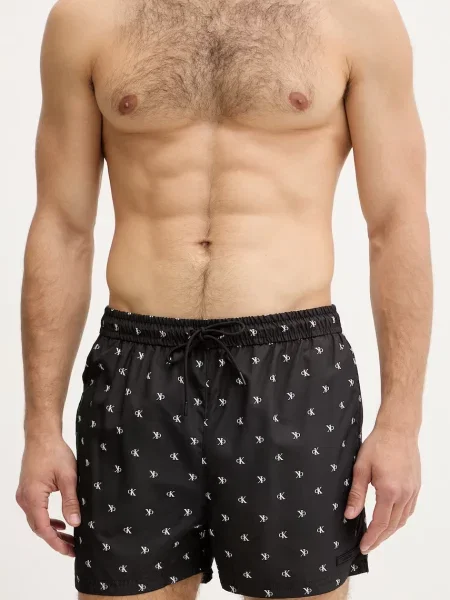 Calvin Klein plavecké šortky pánske čierna