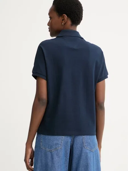 Tommy Hilfiger polo z bawełną granatowa
