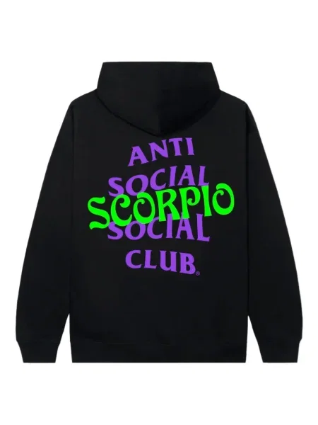 Суичър с качулка Anti Social Social Club черно