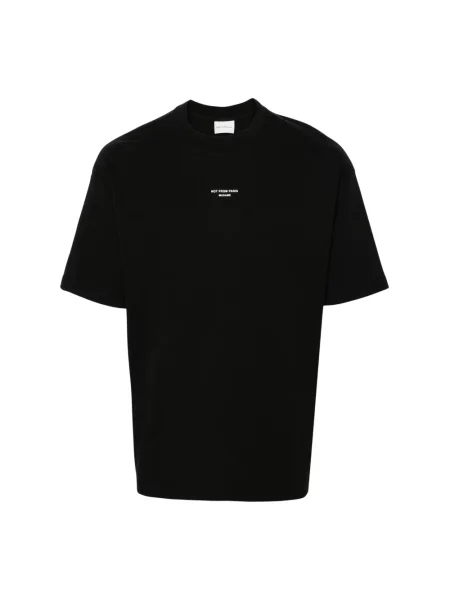 Drôle de Monsieur t-shirt Le T-Shirt Slogan Classique gładki czarny
