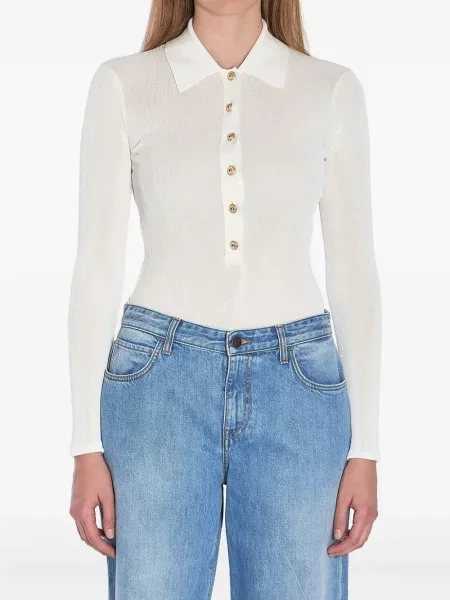 Body Self-portrait tricotate alb