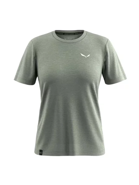 T-shirt z mini logo Salewa Eagle szara