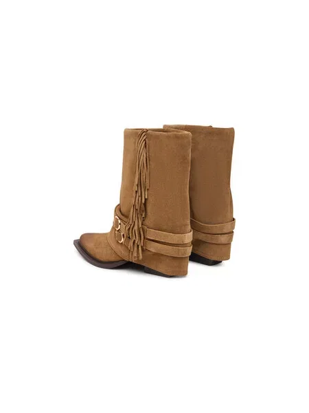 Kovbojské topánky Steve Madden Hadly Tmavo hnedá