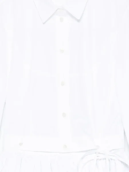 Plisovaná košile Rokh bílá