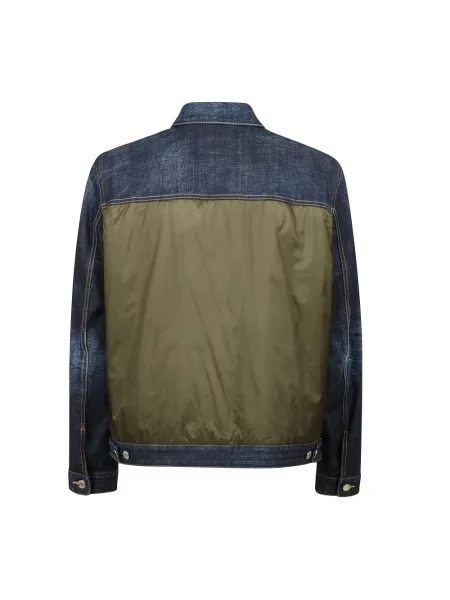 Kurtki Mężczyzna Wielobarwność L Denim Denim Sportowa Kurtka Dsquared2 granatowa