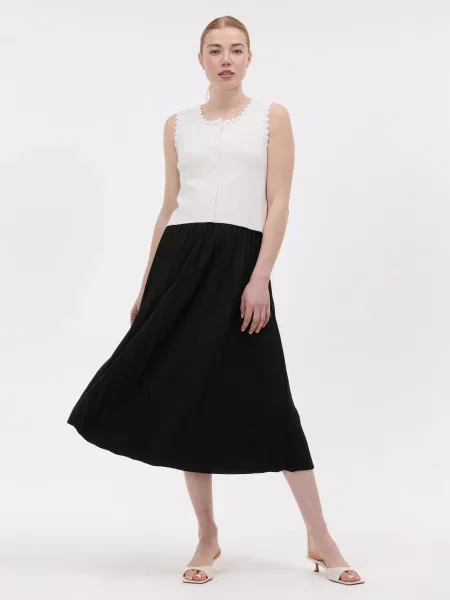 Fustă midi Orsay până la genunchi negru