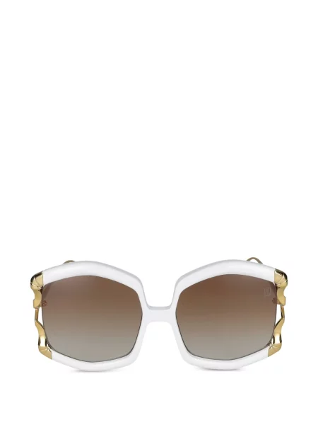 Ochelari de soare Anna Karin Karlsson cu imprimeu geometric alb