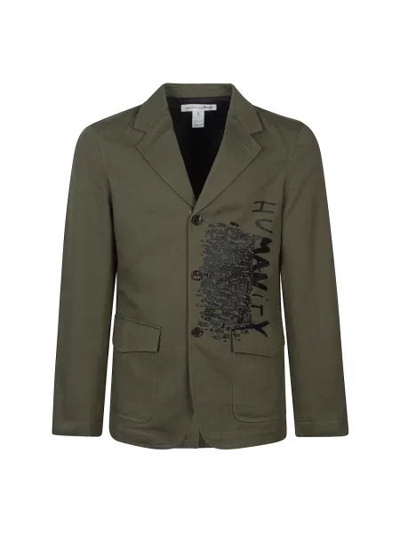 Marynarka Comme Des Garcons z nadrukiem zielona