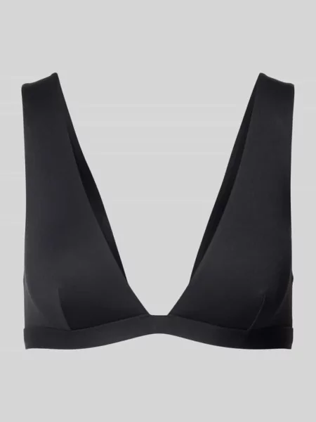 Góra bikini o kroju slim fit z dekoltem w serek model Ofelia' Mc2 Saint Barth czarne