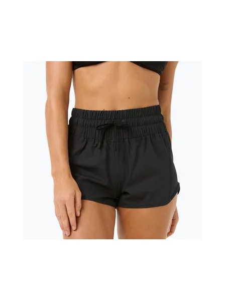 Купальник Rip Curl с высокой посадкой ретро черный