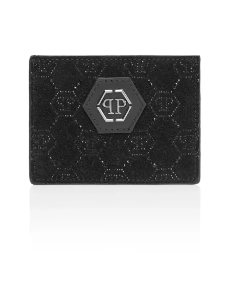 Portfel Philipp Plein skórzany czarny