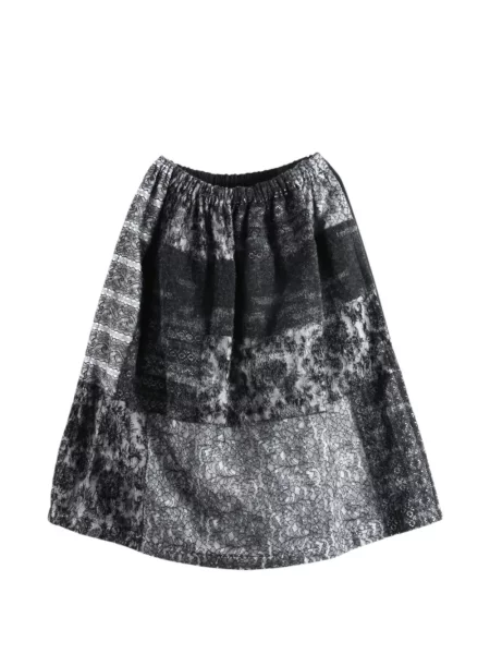 Fustă midi Comme Des Garçons Tao din dantelă negru