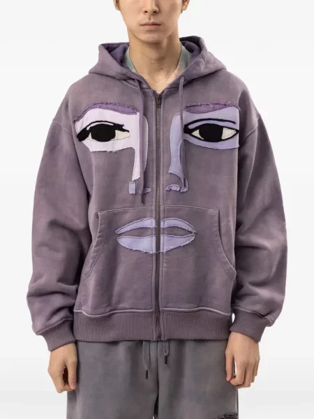 Mikina s kapucňou Kidsuper fialová