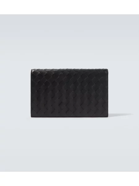 Portofel Bottega Veneta din piele negru