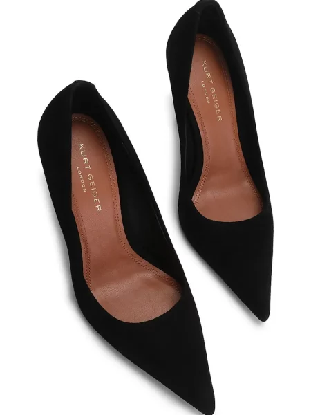 Kurt Geiger London pantofi cu stiletto din piele întoarsă Bank Court negru