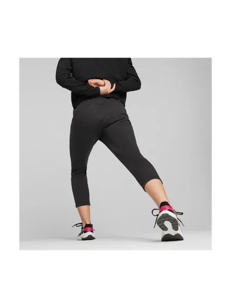 Pantaloni Puma cu talie înaltă negru