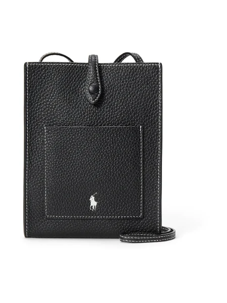 Polo Ralph Lauren Geantă de umăr PLY negru alb
