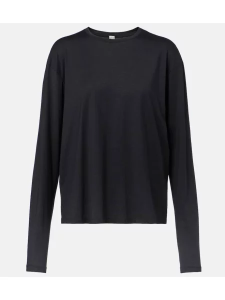 Top Toteme z dżerseju biały