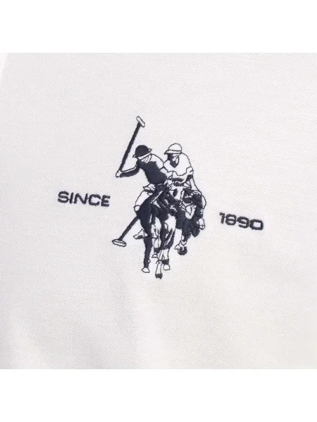 Tricou polo U.s. Polo Assn. alb