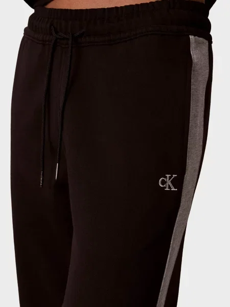 Махровые спортивные штаны Calvin Klein Jeans черные