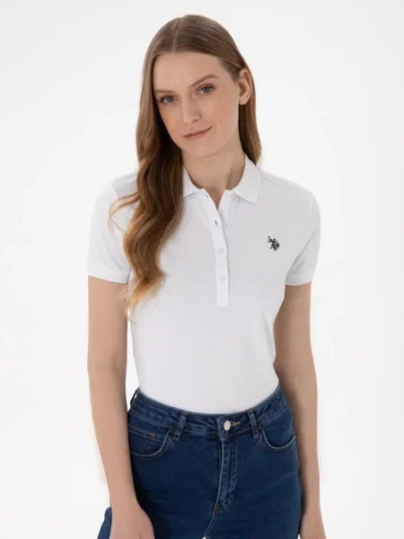 Поло U.s. Polo белое