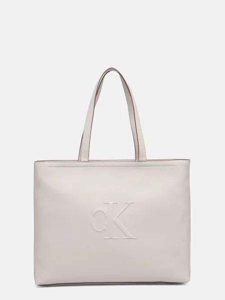 Чанта Calvin Klein Jeans бежово