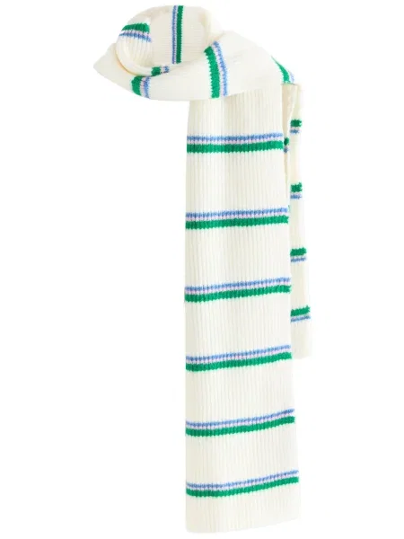 Next Fular crem verde albastru