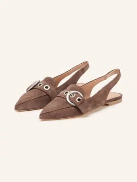 Kennel & Schmenger Baleriny Typu Slingback braun brązowe