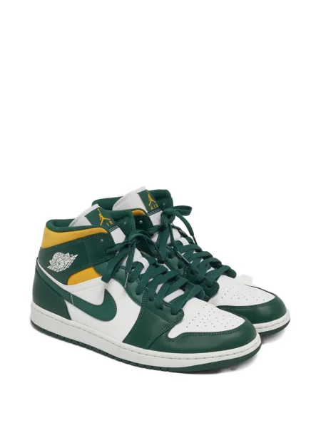 Sneakerși Jordan Air Jordan 1 din piele verde