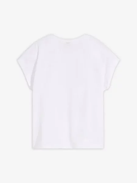 T-shirt z czystej bawełny organicznej biała