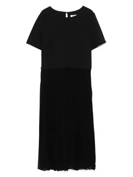 Rochie midi Dkny până la genunchi de costum negru