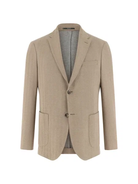 Bunda Boggi Milano se vzorem rybí kosti