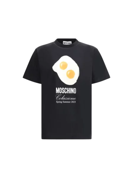 Koszulka Moschino z nadrukiem czarna